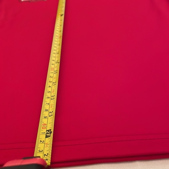 Vintage Haoding DST Brand, 3 buttons, short sleeve, silky soft red shirt (mlb) - Picture 8 of 9